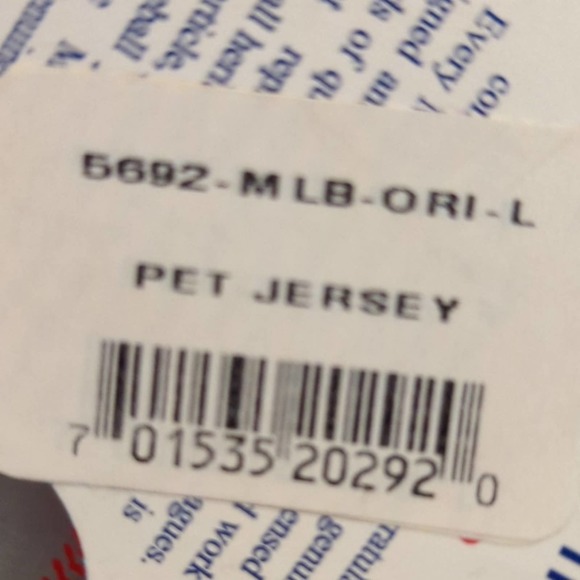 HUTNER MLB Baltimore Orioles Dog Jersey Large - Picture 8 of 8